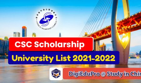 Chinese Government (CSC) Scholarship University List, 2021-2022