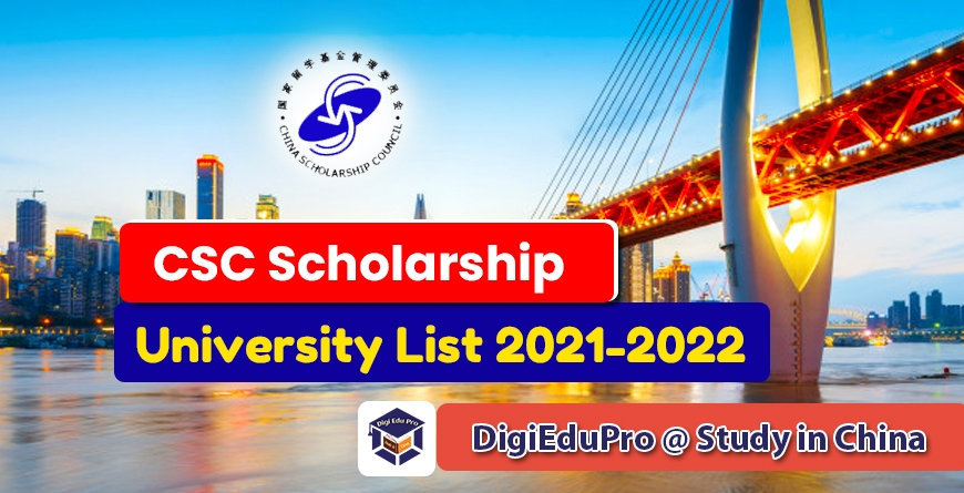 chinese government csc scholarship university list 2021